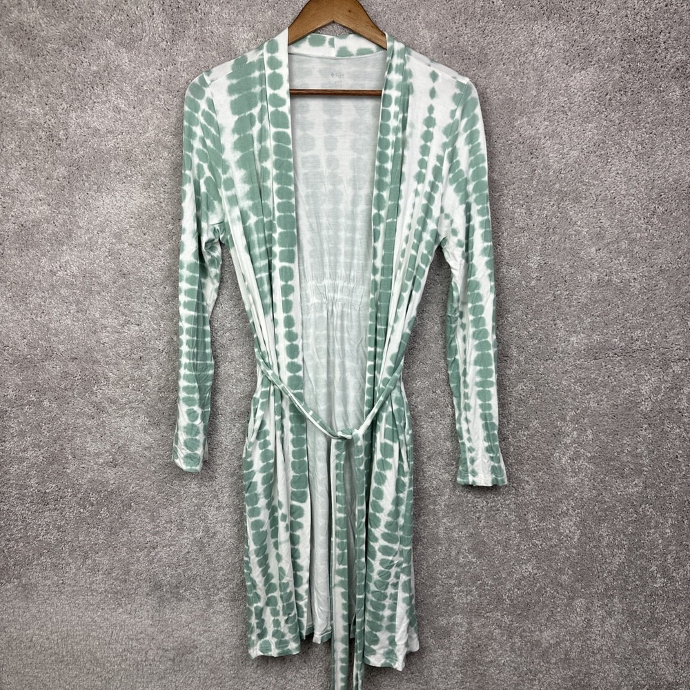Kyte Baby Womens Bamboo Lounge Robe Size XS/S Sage Rip Tide